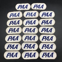 Lot of 20 - VTG 1940&#39;s PAA Pan Am Airlines Embroidered Patch 4 3/4&quot; x 1 5/8&quot; - £39.48 GBP