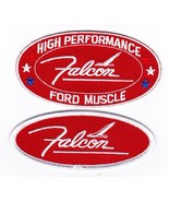 FORD FALCON (RED) SEW/IRON ON PATCH BADGE EMBROIDERED RANCHER - $17.98 CAD