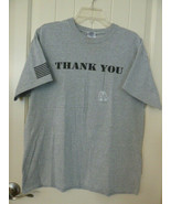 Support pro Veteran grateful Nation Tee T Shirt Mens Grey Thank you sz l... - $8.79 CAD