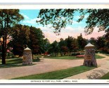 Fort Hill Park Entrance Lowell MA Massachusetts WB Postcard V15 - £1.51 GBP