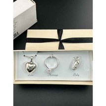Avon Joys of Life Charm Necklace Gift Set 2011 Silver Tone - $6.32