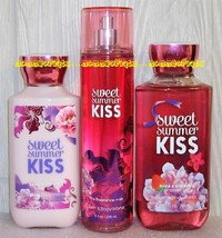 Sweet Summer Kiss Bath and Body Works Fragrance Mist Body Lotion Shower Gel - £26.07 GBP