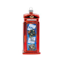Beatles - Album Covers Phone Booth GLASS Ornament by Kat &amp; Annie - $29.65