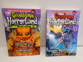 Lot of 2 Goosebumps HorrorLand Books by R.L. Stine - Weirdo Halloween &amp; Say Chee - £7.26 GBP