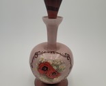 Antique Victorian Large Webb Glass Enameled Painted Cased Burmese Flower... - $49.49