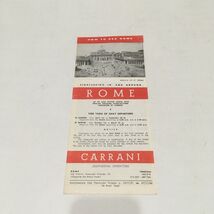 Carrani sightseeing operators vintage how to see Rome brochure movie pho... - $27.85 CAD