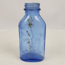 Vintage Phillips Milk Of Magnesia Blue Bottle 5 Inch Tall - £12.74 GBP