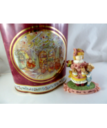 CAROLYN BLAYLOCK FIGURINE Girl Bear Bunnies BE KIND TO OTHERS + English Tin - $259.06 MXN