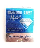 Diamond Crest Motel Vintage Matchbook Atlantic City NJ Matches Unstruck ... - $377.05 MXN