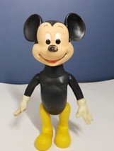 Vintage Disney Mickey Mouse Figure by Durham No. 3025 vinyl/plastic 7-3/4" tall  - £7.86 GBP