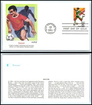 1983 US FDC Cover - Olympics, San Antonio, Texas - Soccer E4 - $2.96