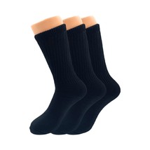 AWS/American Made Mid Calf Crew Socks for Women Cotton Cushioned Socks 3 Pairs ( - £10.00 GBP