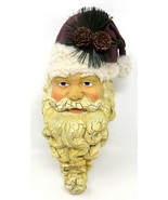 Christmas Stocking Holder Santa Head Hanger Holiday Heavy 6&quot; US Seller C - $28.64