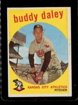 Vintage Baseball Card Topps 1959 #263 Buddy Daley Kansas City A&#39;s Pitcher Wb - £8.52 GBP