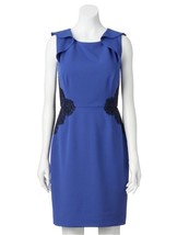 ELLE Wear to Work DRESS Size: 6 (SMALL) New SHIP FREE Lace Details  - £77.77 GBP