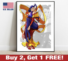 Street Fighter Zero Rose 18&quot; x 24&quot; Anime Poster Print Alpha Game Room Art - £10.52 GBP