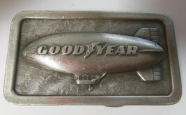 Vintage GOODYEAR  Belt Buckle 1974 Tire &amp; Rubber Company 3.5" x 2" - $27.23
