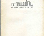 The Union Church of Lima Peru 1954 History and Building Plans Booklet  - £97.63 GBP