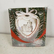 Enesco Precious Moments 1990 Ornament Silver Plate God Sent His Son Vtg - £14.57 GBP