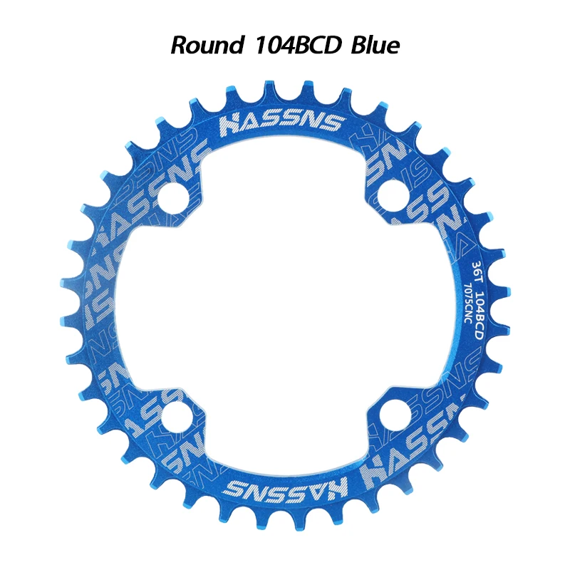 HNS MTB Chain Ring Oval Crown 104bcd Crown 30 32 34 36 38 40 42 Teeth Mountain B - $37.81