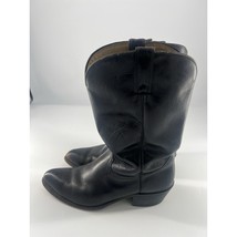 Vintage Cowboy Boots Mens Size 12 Black Leather Western Cowboy Rodeo - $74.65