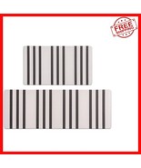 Set of 2 Cushioned Kitchen Mats - Stylish Striped Design &amp; Anti-Fatigue ... - $70.23 CAD