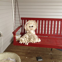 Large Wall Decor VooDoo Doll Upcycled from Ragmop Doll History  - £13.35 GBP