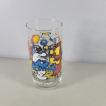 Smurf Drinking Glass 1983 Handy Wallace Berrie Co 6&quot; Tall - £6.16 GBP