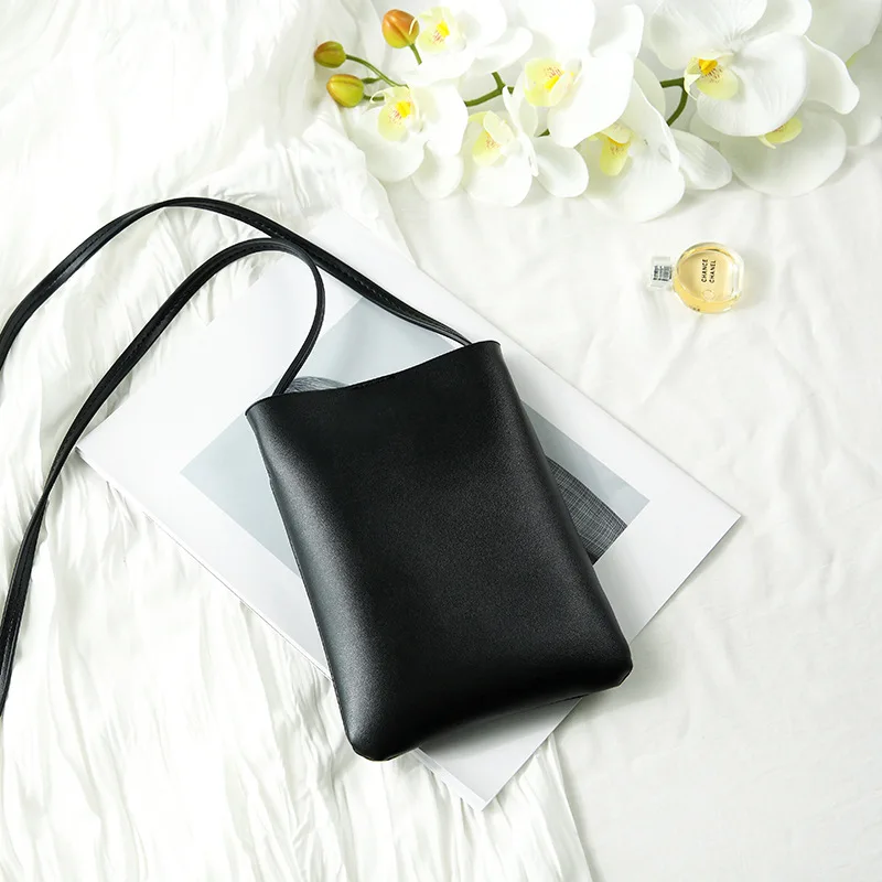 Genuine Leather Women Shoulder Crossbody Bags Small Handbag Ladies CellP... - $25.71