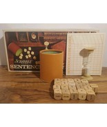 Scrabble Sentence Cube Game 1971 - Complete Vintage  - $15.83