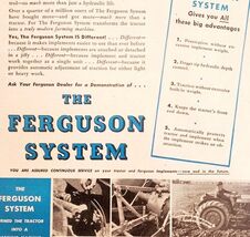 1947 Ferguson System Implements Tractor Advertisement Agriculture Farmin... - $29.99