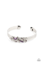 Paparazzi A Chic Clique Purple Bracelet - New - £3.52 GBP