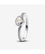 925 Sterling Silver Princess Ariel Shell Treated Freshwater Cultured Pea... - $25.99
