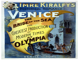 5842.Bride of the Sea Venice Poster print.Gondola.Interior design.Decoration Art - £12.95 GBP+