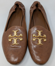 Tory Burch Eleanor Women’s Brown Leather Loafers Ballet Flats Size 8 M - $79.19