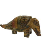 Artisan Hand Carved &amp; Painted  Guatemalan Wooden Armadillo  - $359.94 MXN