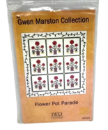 Gwen Marston Flower Pot Parade Quilt Pattern Folk Art Appliqué Pattern NEW - €7,26 EUR