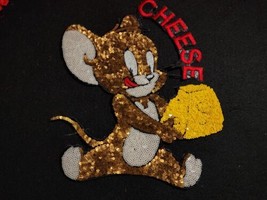 Jerry  patch, Cartoon patch, Sequin Iron on Patch  - £8.69 GBP