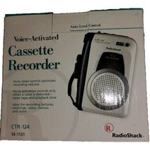 Radio Shack Cassette Tape Recorder CTR-124 Portable w/ VOX Voice Activation, Box - $12.82