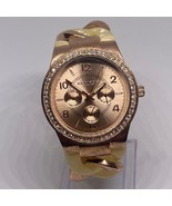 Akribos XXIV Rose Gold-Tone Stainless Steel Chain Style Watch – New Battery - $24.57 CAD
