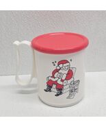 Tupperware Vintage Sleeping Santa Christmas Mug with Lid / Coaster 3103A - €9,26 EUR