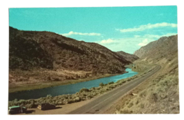 Rio Grande River Scenic Highway Santa Fe New Mexico NM Curt Teich Postcard 1955 - £3.13 GBP