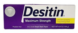 Johnson Desitin DIAPER RASH PASTE Maximum Strength Skin 4.8 oz/136g New ... - $17.65 CAD