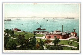 Batteria Park Acquario New York Città Ny Unp Detroit Publishing DB Cartolina O15 - £3.07 GBP