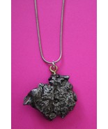 Meterorite Necklace W/ Chain Campo Del Cielo 15.8 Grams Genuine Dino Gir... - $54.84 CAD