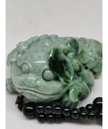 Green 100% Natural Burma Jadeite Jade Golden Toad Hand Piece # 144 g # 7... - £2,550.01 GBP