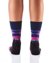 Yo Sox Women's Premium Crew Socks Northern Lights Fits Size 6 to 10 Cotton Blend image 4