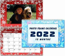 2022 Photo Frame Wall Spiral-bound Calendar - (Edition #08) - £9.54 GBP