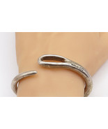 UNODE50 925 Silver - Vintage Flexible Loop Bypass Cuff Bracelet - BT2532 - $131.49