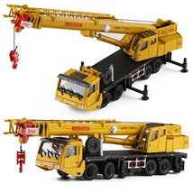 Construction vehicle Heavy Truck Mounted Crane, diecast metal alloy scale model  - £91.92 GBP
